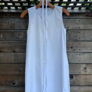 GAP White A-Line Midi Dress